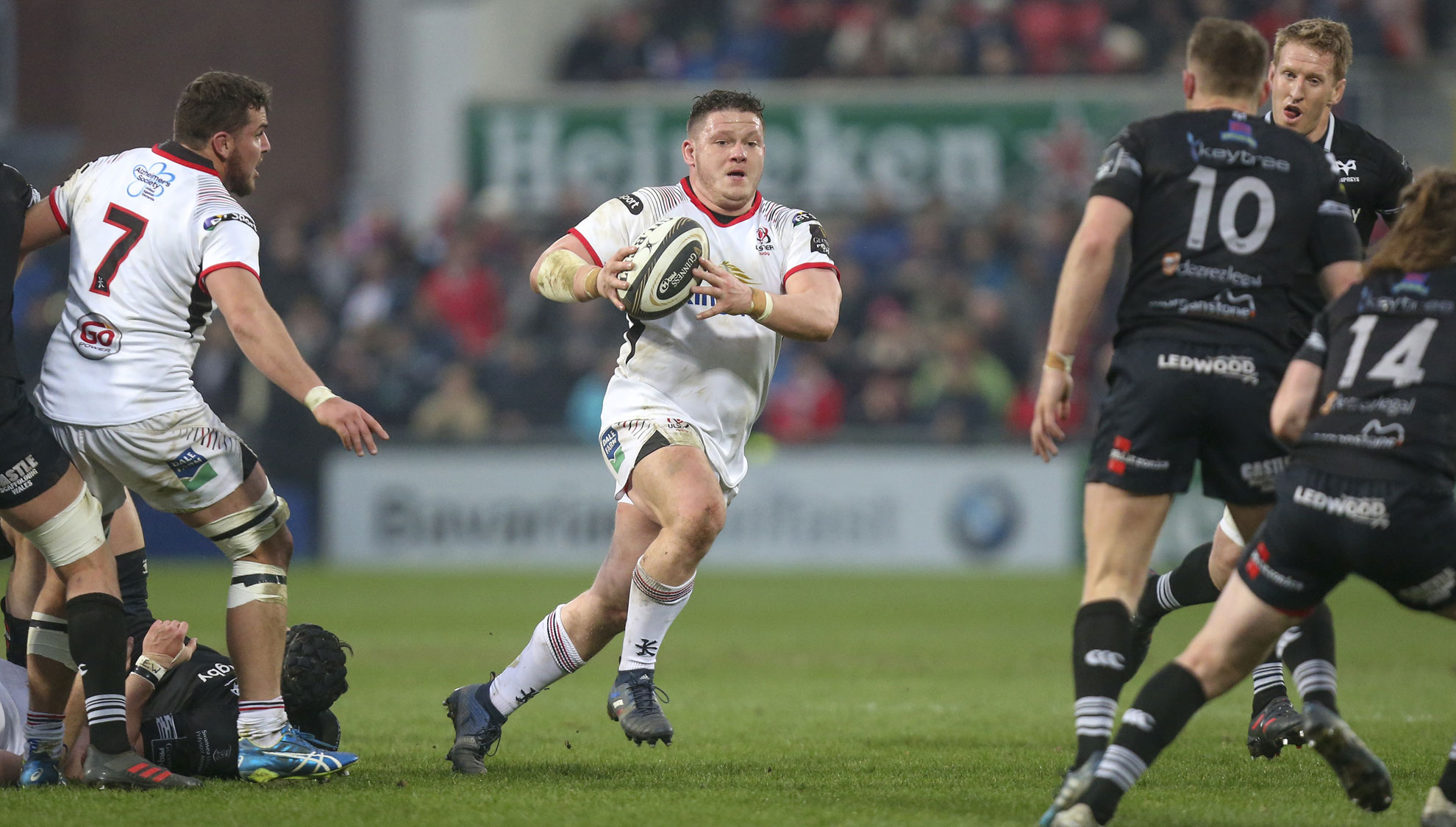 Ross playing for Ulster